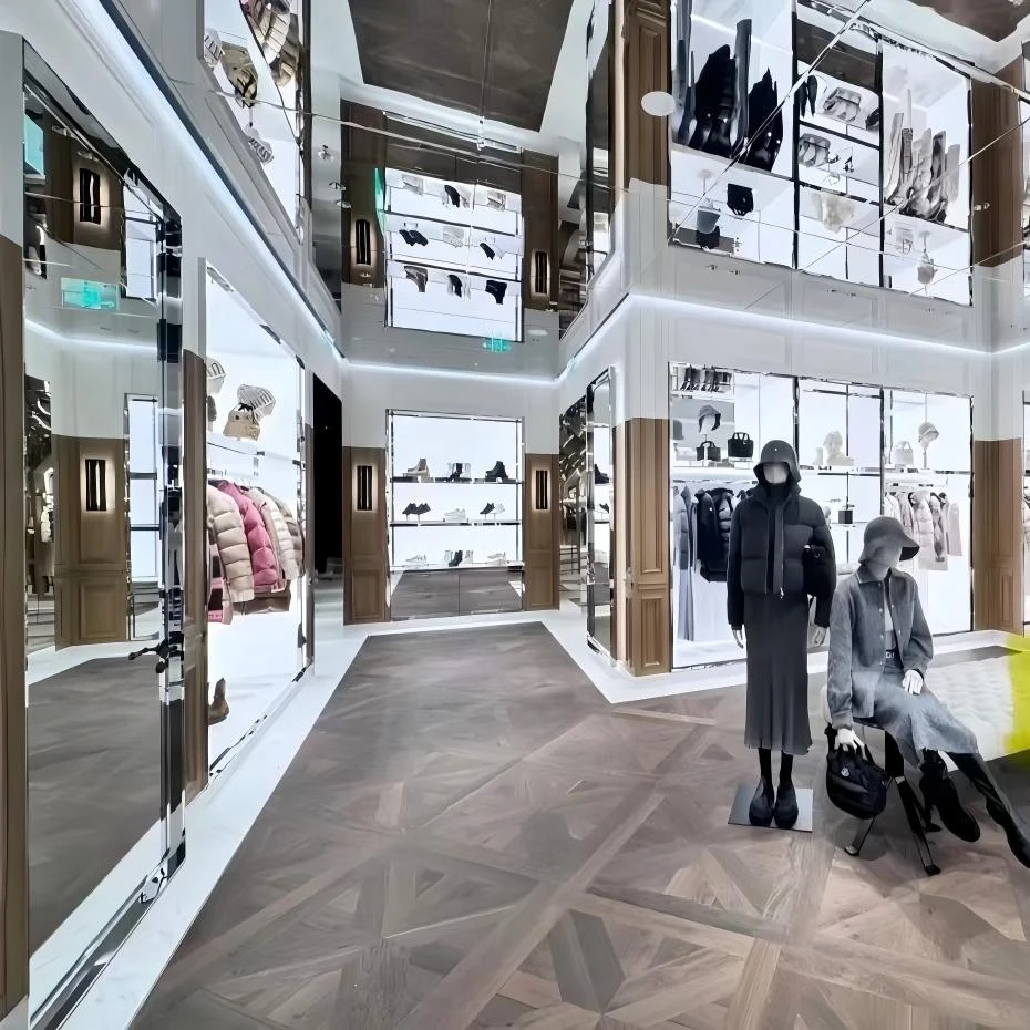 Clothing Apparel Stores store display project in America / USA
