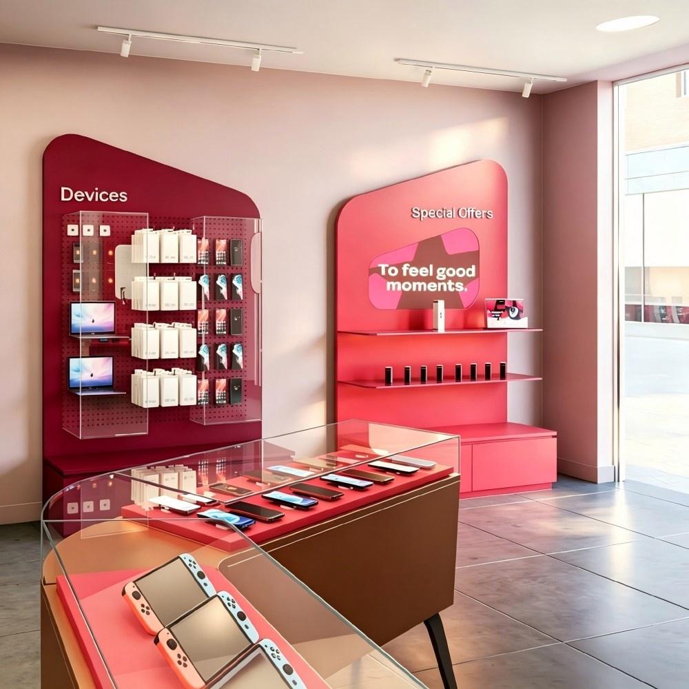 Cell Phone Store store display project in Spain